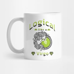 Zodiac attributes: Virgo white Mug